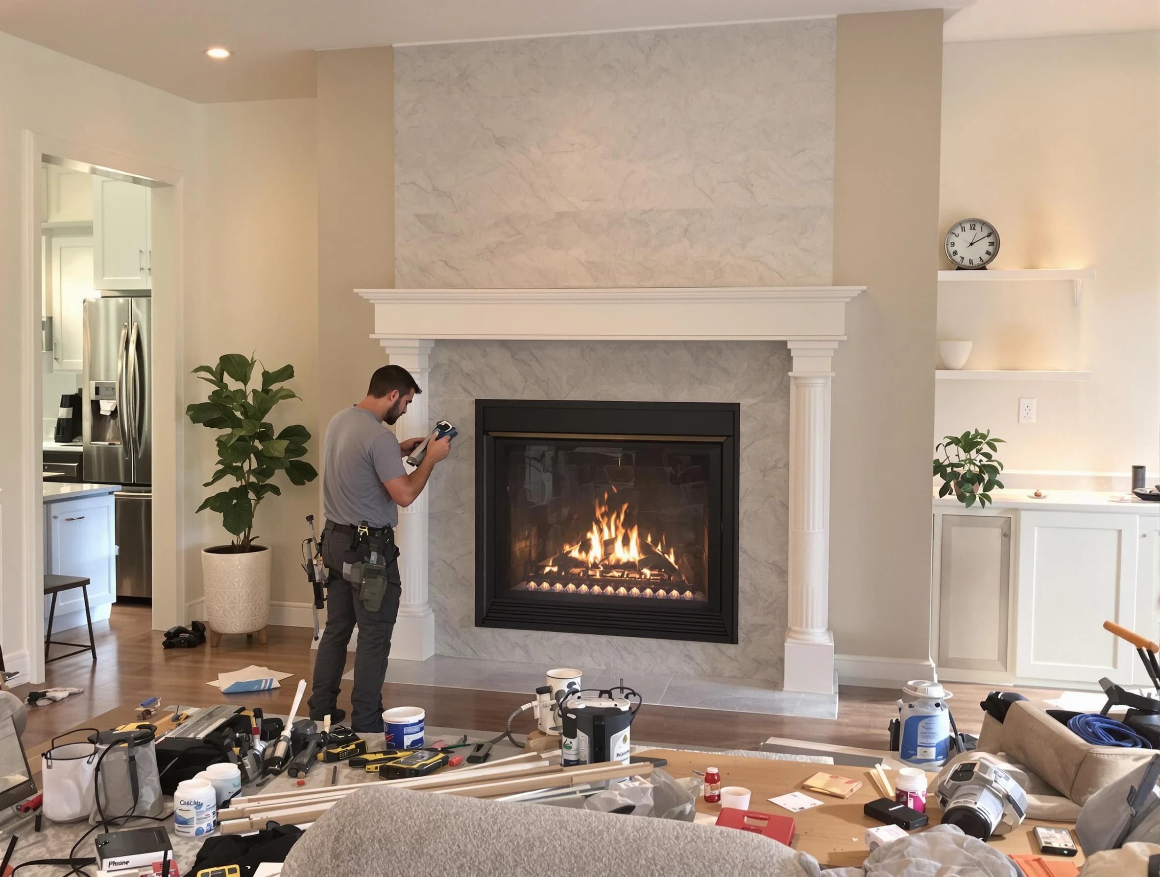 Newly installed fireplace by Cherry Hills Village Chimney Sweep in Cherry Hills Village, CO