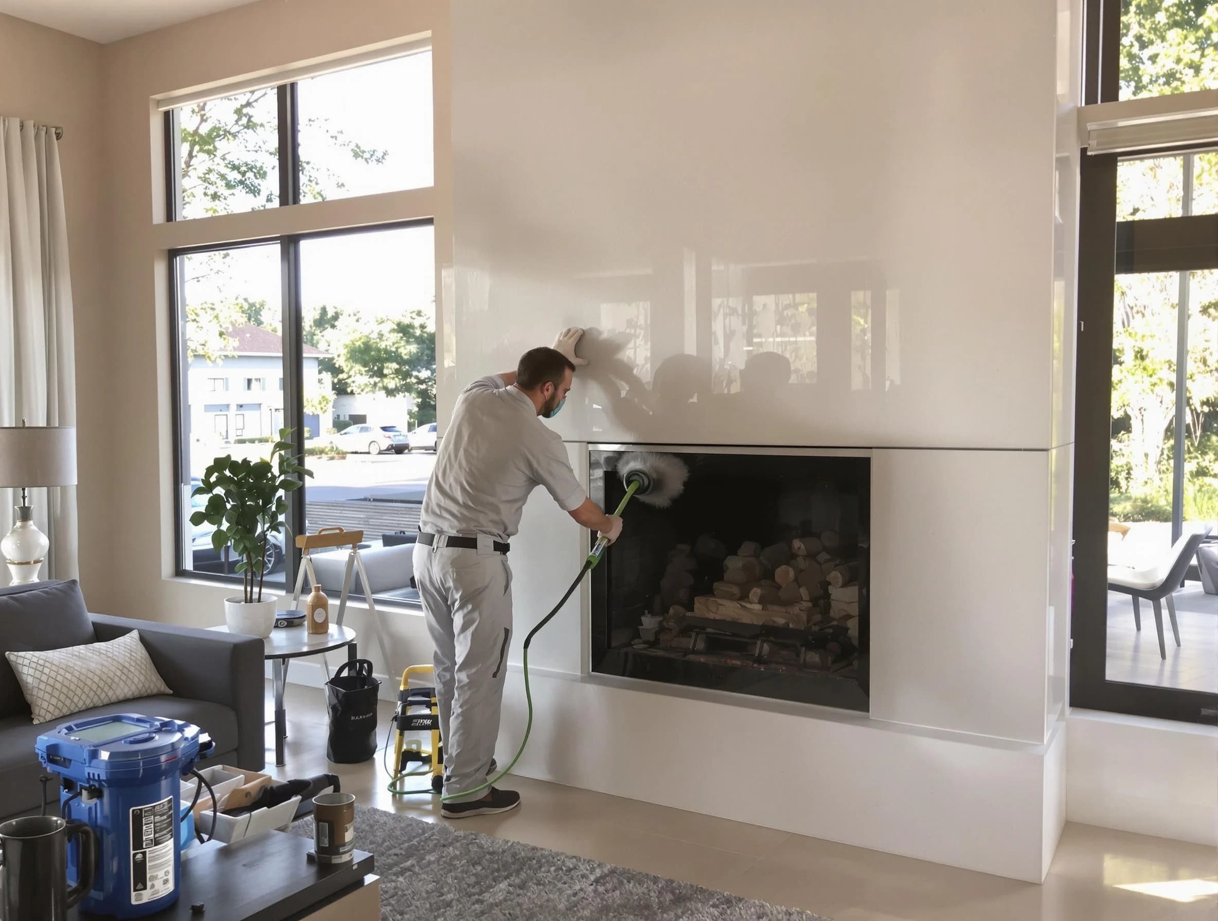 Cherry Hills Village Chimney Sweep performing thorough soot removal in Cherry Hills Village, CO