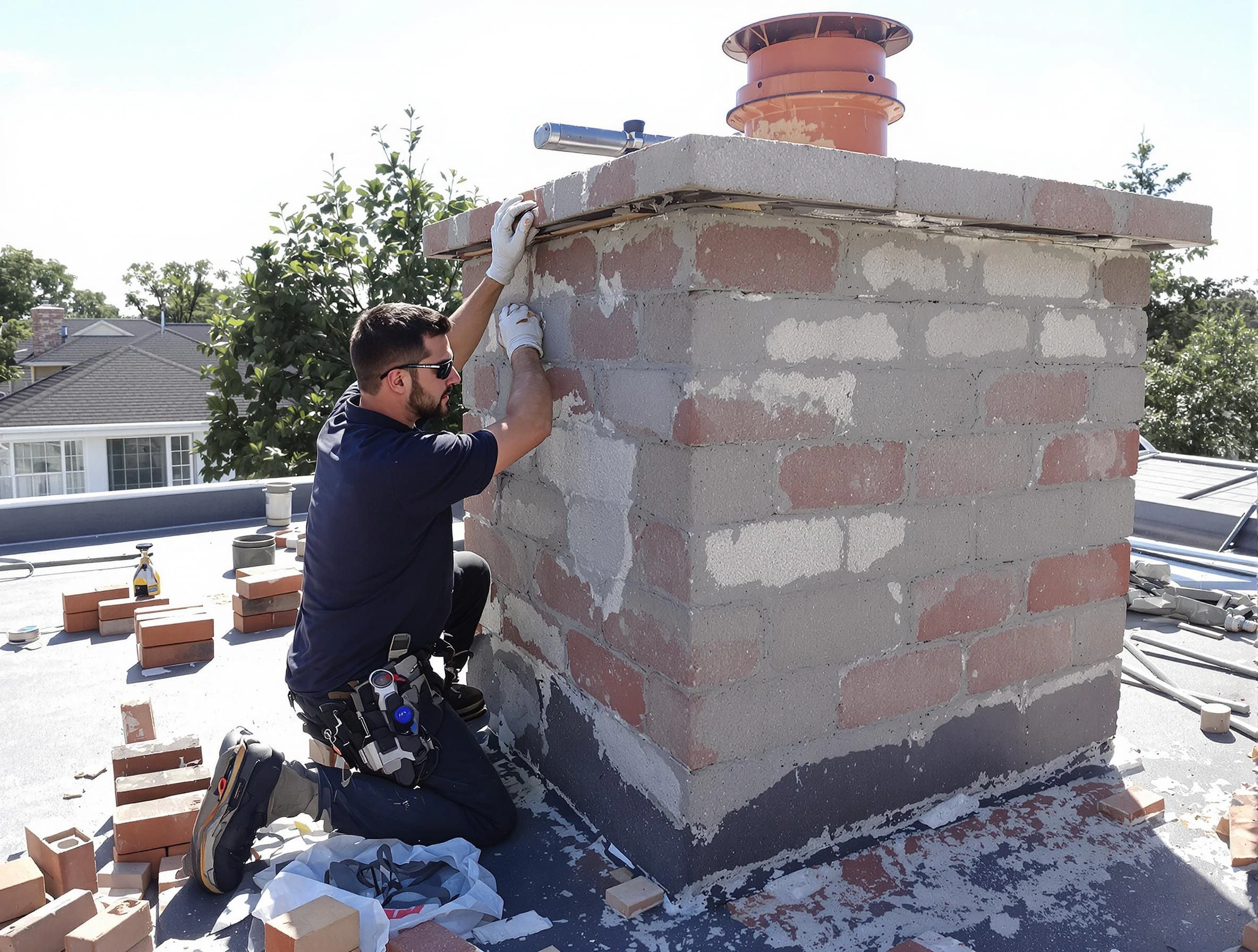 Advanced chimney repair process by Cherry Hills Village Chimney Sweep in Cherry Hills Village, CO
