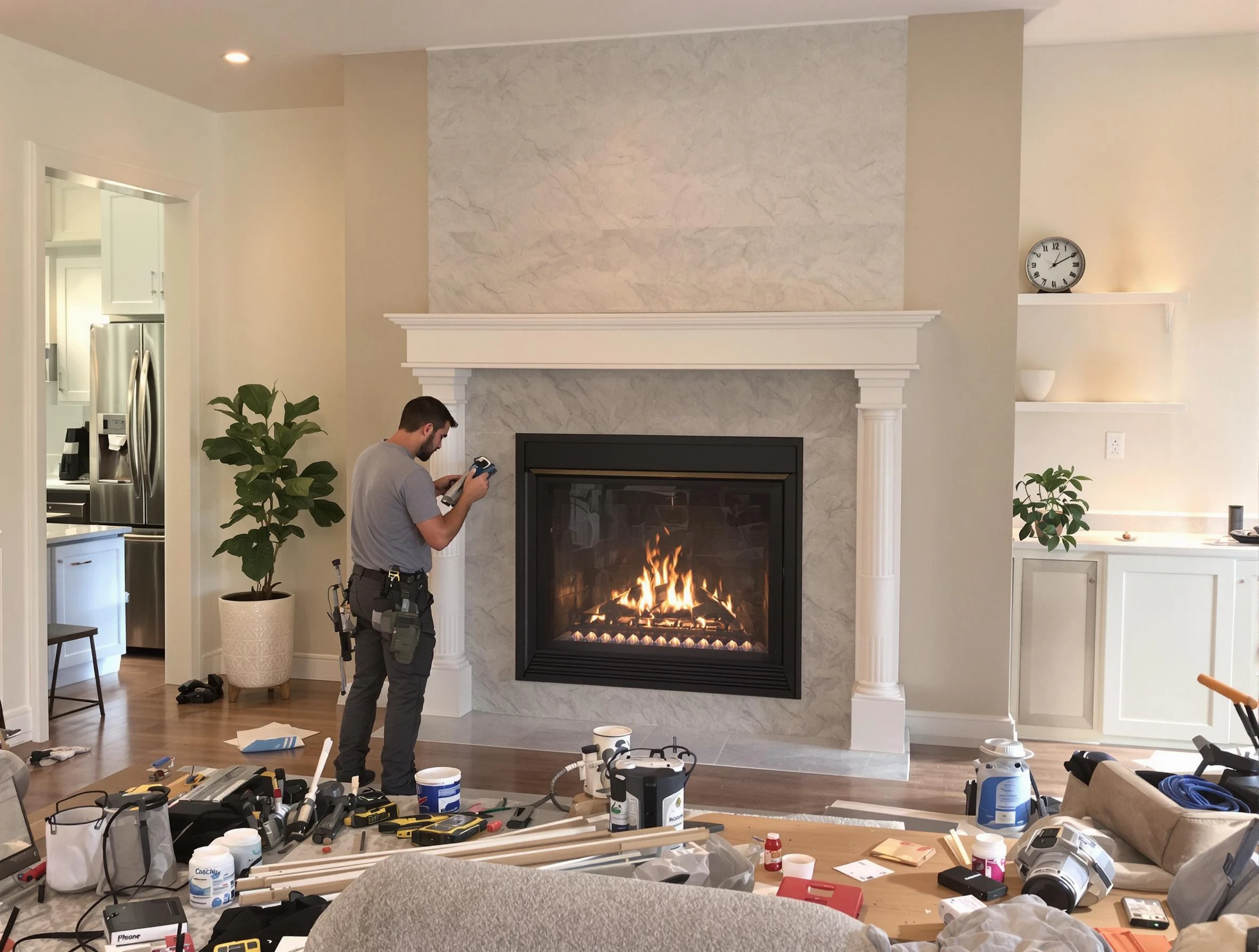 Newly installed fireplace by Cherry Hills Village Chimney Sweep in Cherry Hills Village, CO